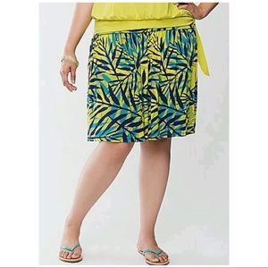 Lane Bryant Women’s Hawaiian Skirt Tropical Print